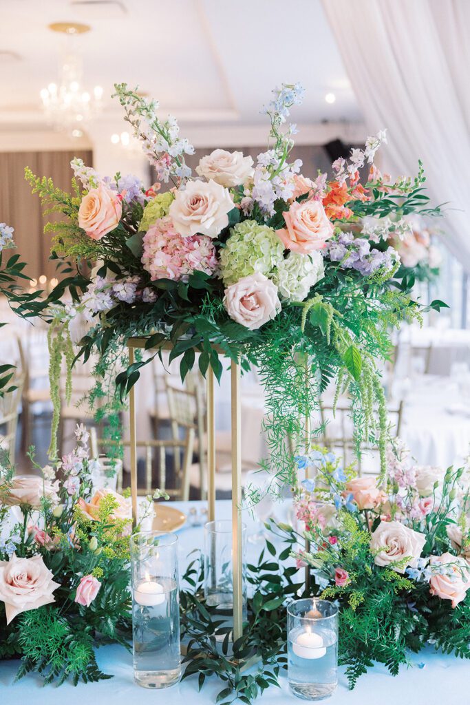 A tablescape at the Empire Room