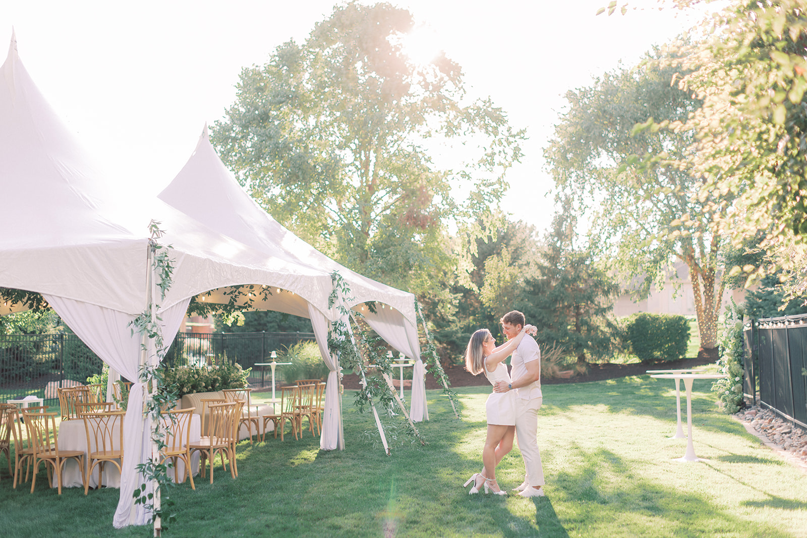 tented engagement party omaha